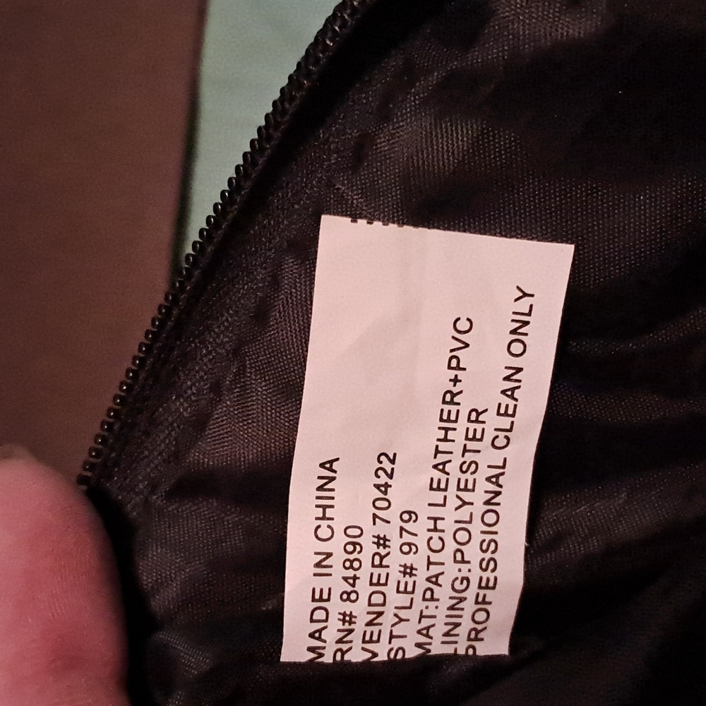 Patchwork Black Leather Clutch Wallet - image 3